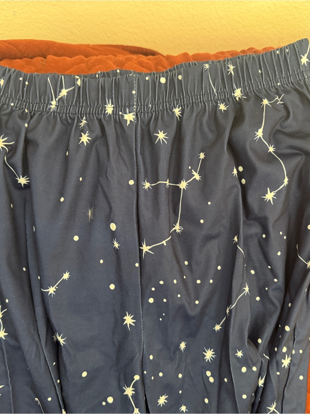 Women’s Navy Star-Print pajama pants - Picture 3 of 4
